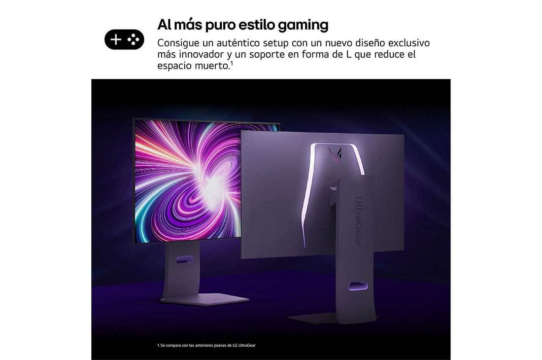 LG Monitor Gamer UltraGear 32'' │ OLED 240 Hz │ 0.03 MS, rear perspective view, 32GS95UV-W, thumbnail 7