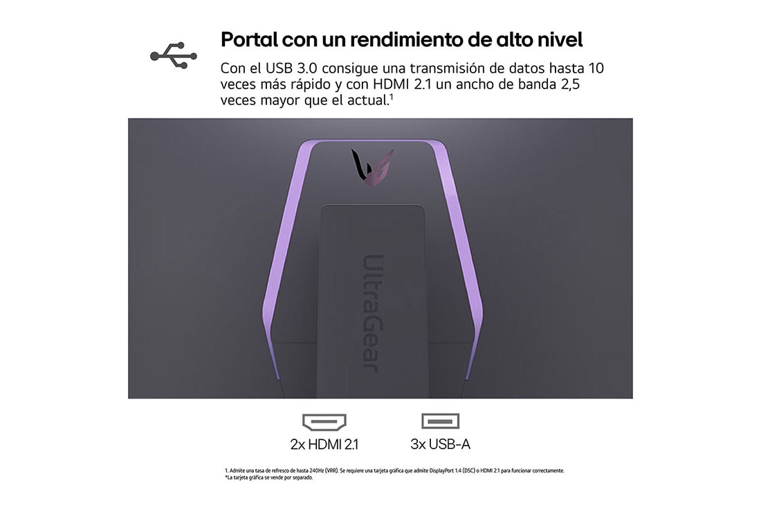 LG Monitor Gamer UltraGear 32'' │ OLED 240 Hz │ 0.03 MS, +30 degree swivel monitor top view, 32GS95UV-W, thumbnail 12