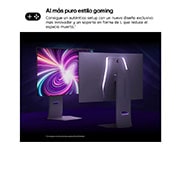 LG Monitor Gamer UltraGear 32'' │ OLED 240 Hz │ 0.03 MS, rear perspective view, 32GS95UV-W, thumbnail 7