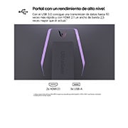 LG Monitor Gamer UltraGear 32'' │ OLED 240 Hz │ 0.03 MS, +30 degree swivel monitor top view, 32GS95UV-W, thumbnail 12