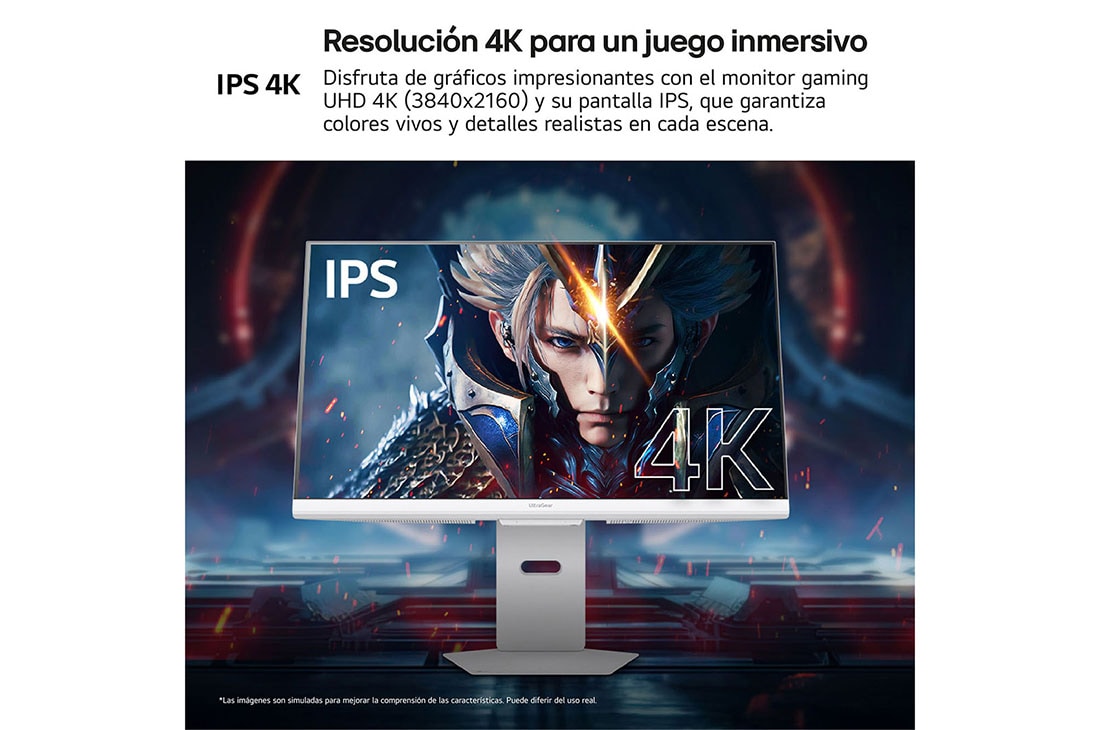 LG Monitor Gamer UltraGear 32'' │ 4K UHD 144 Hz │ 1 MS, +15 degree side view of a tilted monitor, 32G810SA-W, thumbnail 9