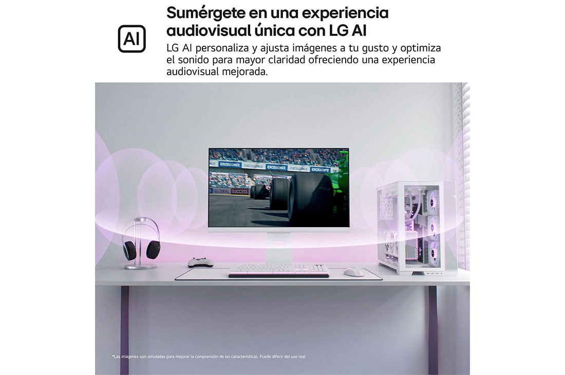 LG Monitor Gamer UltraGear 32'' │ 4K UHD 144 Hz │ 1 MS, pivot front view, 32G810SA-W, thumbnail 13