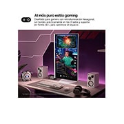 LG Monitor Gamer UltraGear 32'' │ 4K UHD 144 Hz │ 1 MS, side view, 32G810SA-W, thumbnail 4