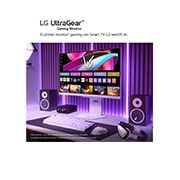 LG Monitor Gamer UltraGear 32'' │ 4K UHD 144 Hz │ 1 MS, side view of a tilted monitor, 32G810SA-W, thumbnail 10