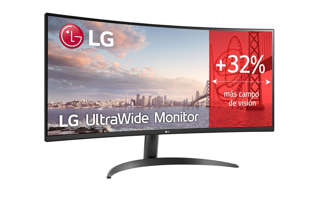 LG Monitor UltraWide 34'' │ Curvo │ HDR10, Front view, 34WR50QK-B