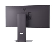 LG Monitor Gamer UltraGear 34'' │ Curvo │ WQHD 160 Hz, Vista trasera en perspectiva con luces apagadas, 34G600A-B, thumbnail 13