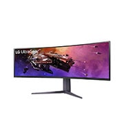 LG Monitor Gamer UltraGear 45'' │ Curvo │ 1 MS, Front view with keyboard, 45GR75DC-B, thumbnail 2