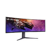 LG Monitor Gamer UltraGear 45'' │ Curvo │ 1 MS, +30 degree rotated front-side view, 45GR75DC-B, thumbnail 3