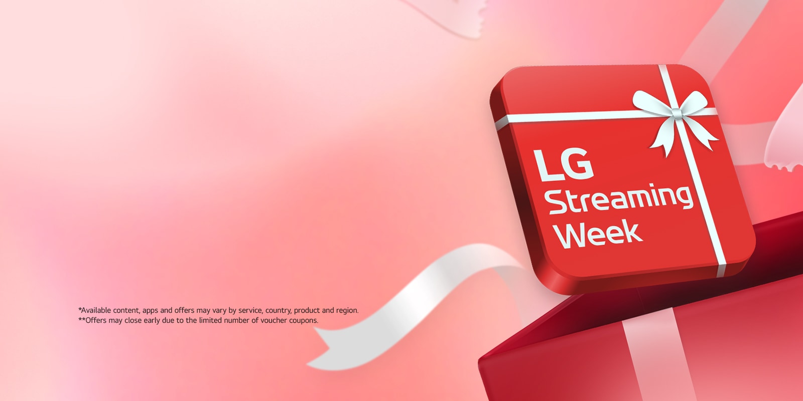 Se coloca un recuadro rojo con el texto “LG Streaming Week”.