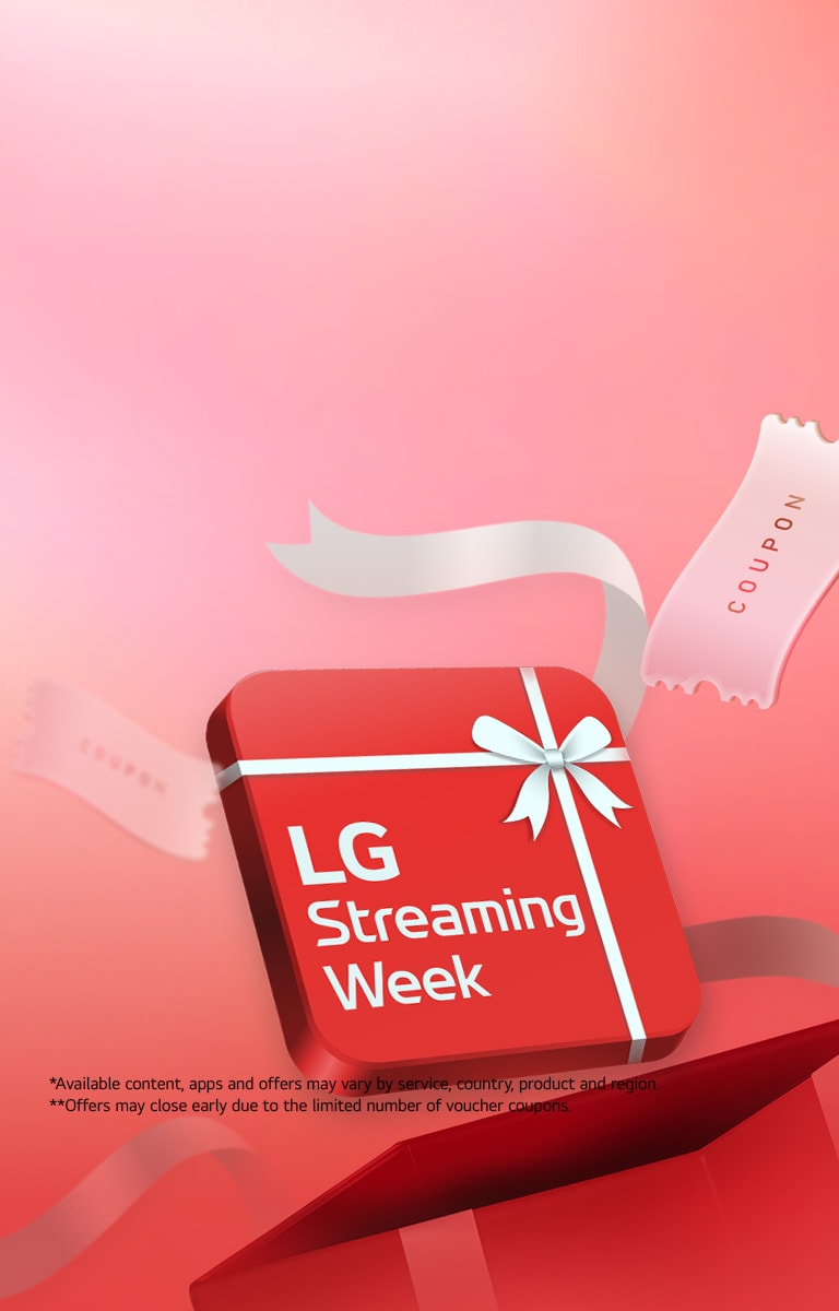 Se coloca un recuadro rojo con el texto “LG Streaming Week”.