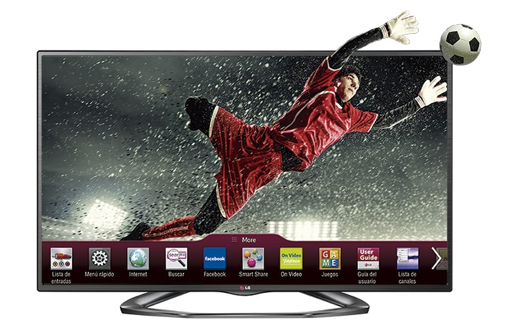 LG Cinema 3D Smart TV 47'' Incluye 4 lentes 3D y Wi-Fi Incorporado, 47LA6200