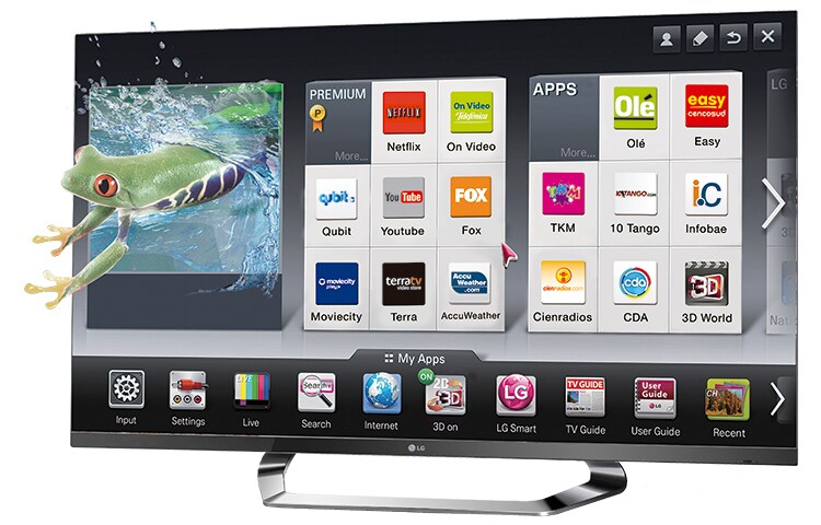 LG Cinema 3D Smart TV Incluye 4 lentes 3D, 2 lentes Dual Play, Magic Remote y Wi-Fi (incorporado, 55LM7600, thumbnail 1