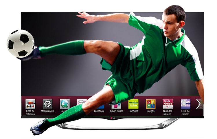 LG Cinema 3D Smart TV 70'' Incluye 4 lentes 3D, 2 lentes Dual Play, Magic Remote y Wi-Fi incorporado, 70LA8600