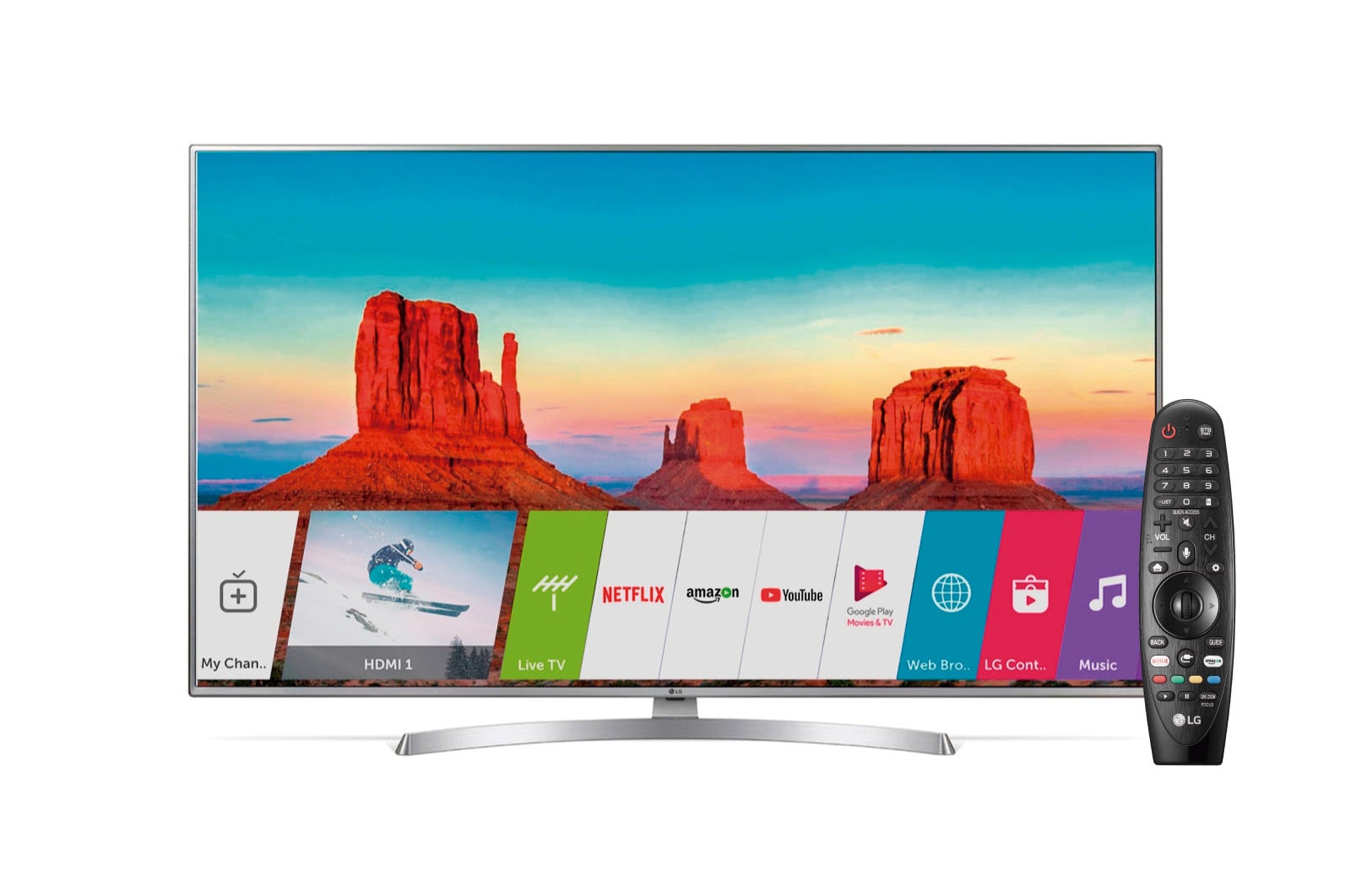LG LED 55型スマートテレビ 55UK6500EJD 中古】LG 55V型 液晶 テレビ
