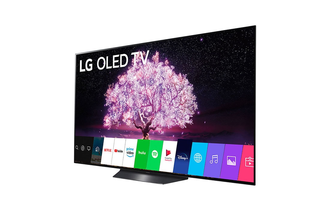 LG OLED AI ThinQ 4K 65'', vista lateral de -45 grados, OLED65BXPSA, thumbnail 3