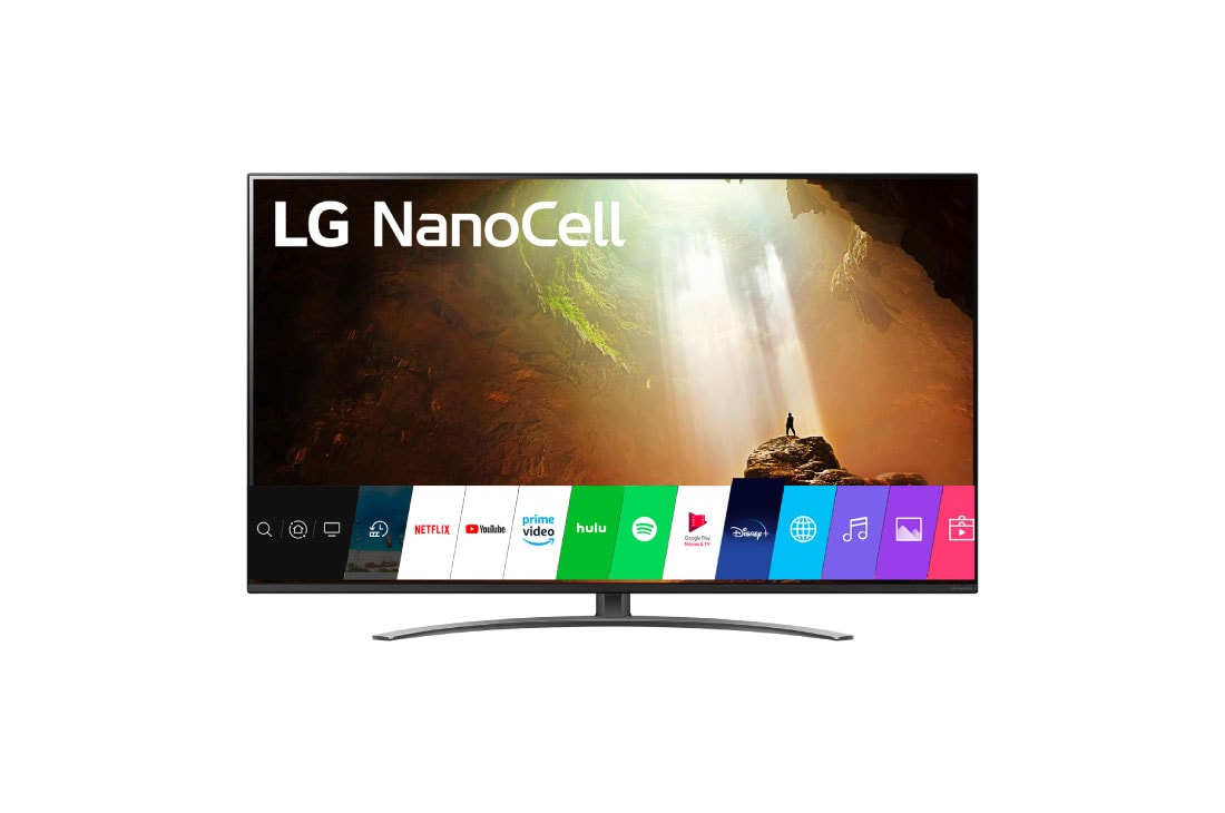 LG NanoCell TV 55'', vista frontal, 55NANO81SNA