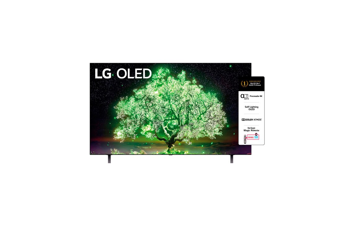 LG OLED A1 AI ThinQ 4K 65'', vista lateral inversa de 30 grados, OLED65A1PSA, thumbnail 3