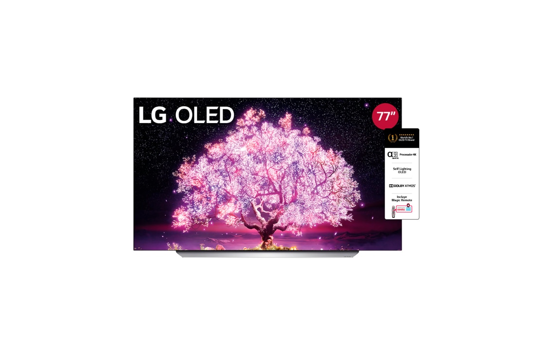 LG OLED C1 4K ThinQ AI 77'', vista superior, OLED77C1PSA, thumbnail 3
