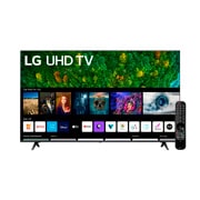 LG UHD LED ThinQ 4K 60'', vista frontal del televisor LG UHD, 60UP7750PSB, thumbnail 3