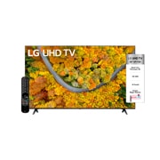 LG UHD AI ThinQ 4K 50'', Vista lateral con imagen de relleno de 30 grados, 50UP7750PSB, thumbnail 3