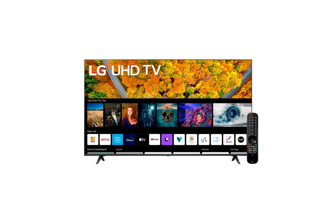 LG UHD AI ThinQ 4K 50'', Vista frontal, 50UP7750PSB, thumbnail 2