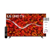 LG UHD ThinQ AI 75'', Vista lateral con imagen de relleno de 30 grados, 75UP7750PSB, thumbnail 3