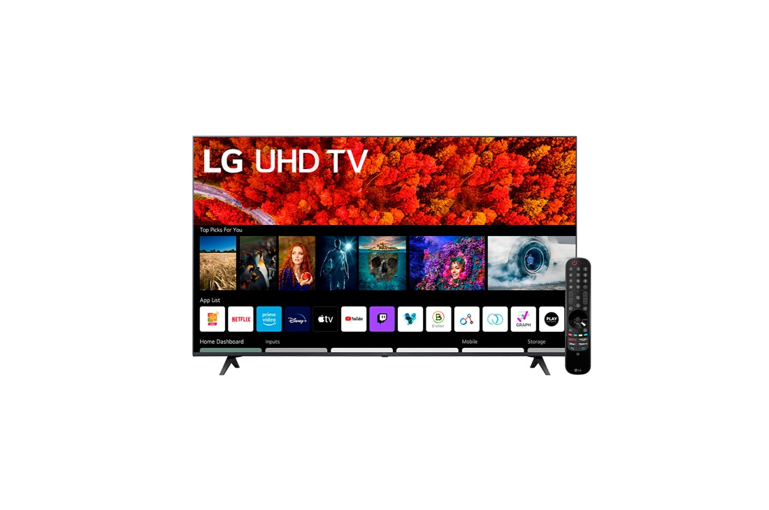 LG UHD ThinQ AI 75'', vista lateral de 90 grados, 75UP7750PSB, thumbnail 4