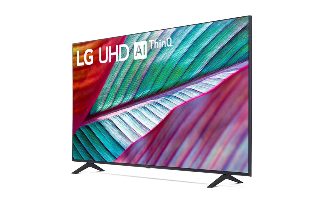 LG TV LG UHD AI 43'' │ 4K │ Procesador Alpha 5 6ta Gen con Inteligencia Artificial, Vista lateral a 30 graus com imagem de preenchimento, 43UR8750PSA, thumbnail 2