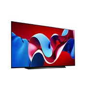 LG TV LG OLED evo AI 83'' │ Procesador Alpha 9 7ma gen AI, Slightly-angled right-facing side view of LG OLED evo TV, OLED C4, OLED83C4PSA, thumbnail 7