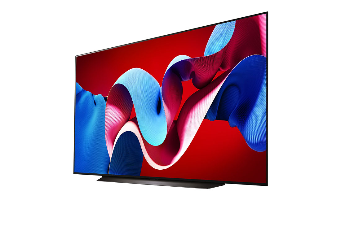 LG TV LG OLED evo AI 83'' │ Procesador Alpha 9 7ma gen AI, Slightly-angled left-facing side view of LG OLED evo TV, OLED C4, OLED83C4PSA, thumbnail 4