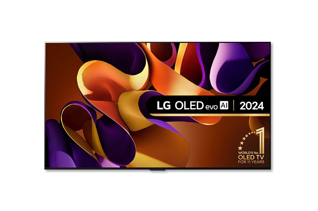 LG TV OLED evo AI 65'' │ 4K │ Procesador Alpha 9 7ma gen, front view, OLED65G4PSA