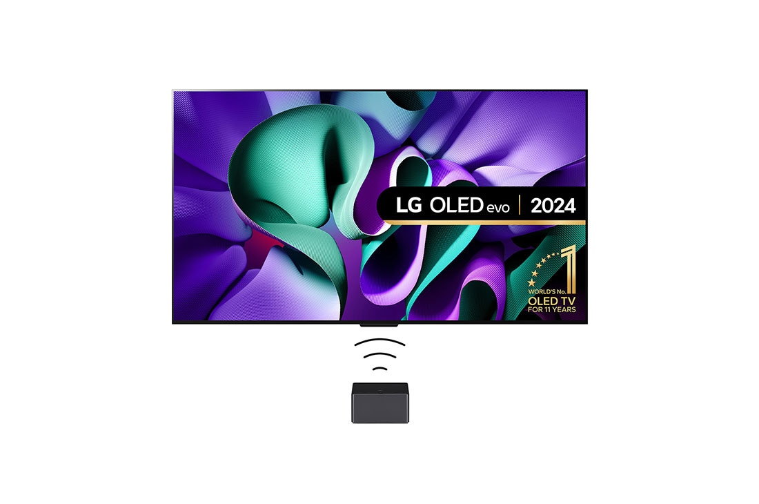 LG TV SIGNATURE OLED evo AI 97'' │ Zero Connect│ 4K │ Procesador Alpha 11, front view, OLED97M4PSA