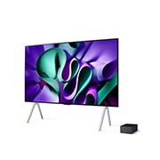 LG TV LG OLED evo AI 97'' │ Zero Connect│4K │Procesador Alpha 11, side view, OLED97M4PSA, thumbnail 2