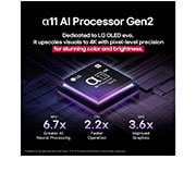 LG TV LG OLED AI 77'' | Procesador Alpha 11 AI Gen 2, Front view and side view of LG OLED evo AI G5 4K Smart TV showing its length, width, height, and depth dimensions., OLED77G5PSA, thumbnail 5