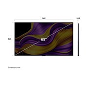 LG TV LG OLED AI 65'' | Procesador Alpha 11 AI Gen 2, Side view of LG OLED evo AI G5 4K Smart TV., OLED65G5PSA, thumbnail 4