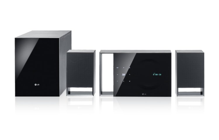 LG 2.1 3D Heimkinosystem in stylischem Cubic Design mit 3D-Blu-ray-Player, integriertem WLAN und LG Smart TV, BH5320F