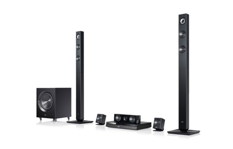 LG 3D-Blu-ray 5.1 Heimkinosystem mit integriertem WLAN, LG Smart TV und edler Pianolackoptik, BH7420P