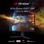 LG 32'' UltraGear™-Gaming-Monitor mit UHD 4K und VESA DisplayHDR™ 1000 , 32GQ950-B, thumbnail 3