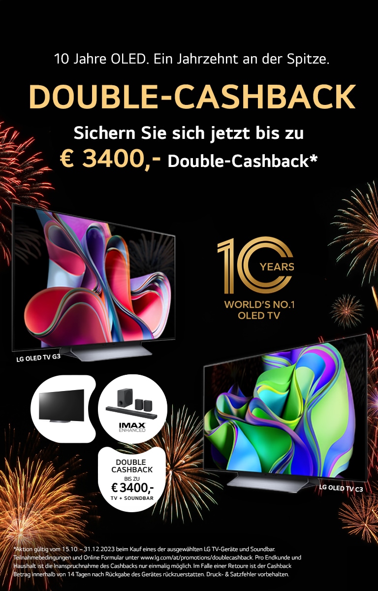LG Double Cashback 2023 Mobile Banner
