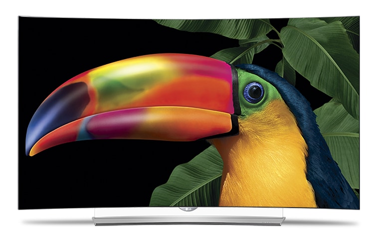 LG CURVED OLED TV mit CINEMA 3D Smart TV mit gebogenem 139 cm (55 Zoll) Display und Sound Designed by Harman Kardon, 55EG960V