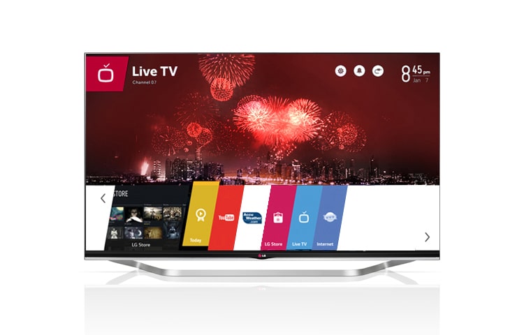 LG CINEMA 3D Smart TV mit webOS, Full HD Auflösung und 139 cm (55 Zoll) Bildschirmdiagonale, 55LB730V