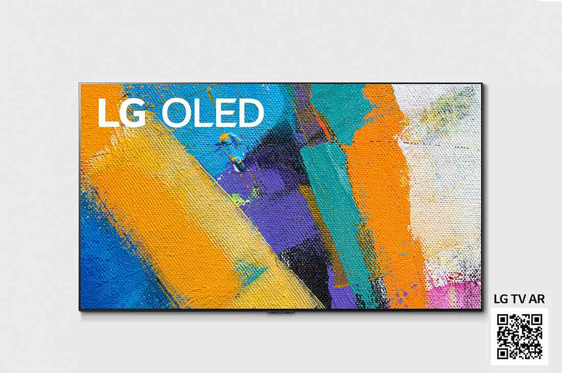 LG 77” LG OLED TV, Vorderansicht mit Füllbild, OLED77GX9LA