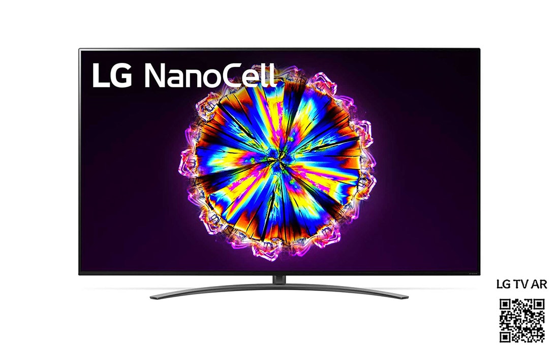 LG 86“ LG NanoCell TV, Vorderansicht mit eingefügtem Bild, 86NANO916NA