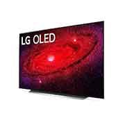 LG 65“ LG OLED TV , 60-Grad-Seitenansicht mit eingefügtem Bild, OLED65CX8LB, thumbnail 3