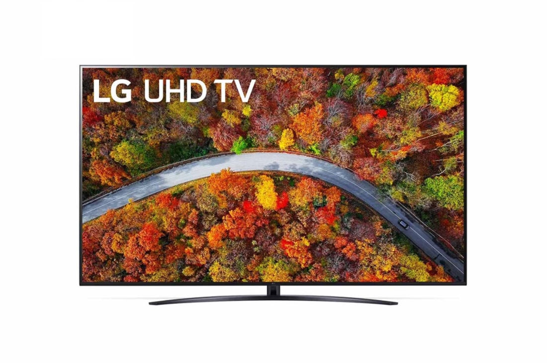 LG 75“ LG UHD TV | 75UP81006LR, Eine Vorderansicht des LG UHD TV, 75UP81006LR