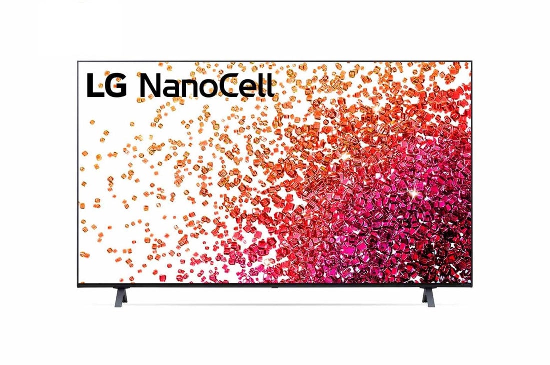 LG 55“ LG NanoCell TV | 55NANO756PR, Eine Vorderansicht des LG NanoCell TV, 55NANO756PR