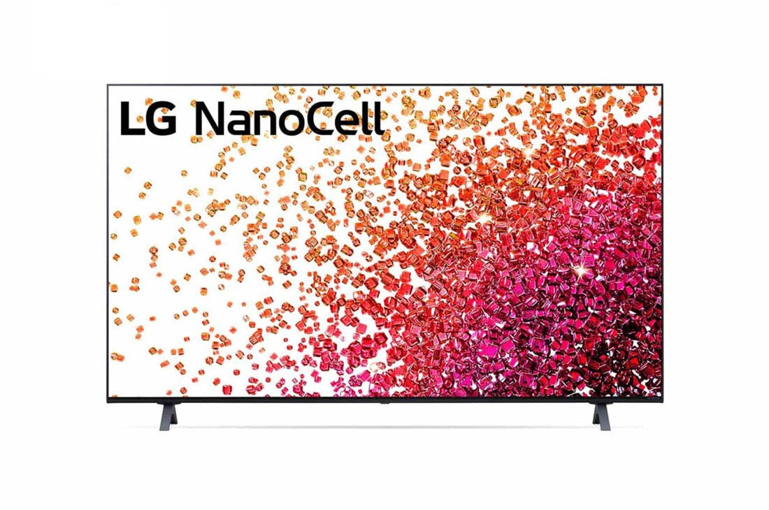 LG 50“ LG NanoCell TV | 50NANO756PR, Eine Vorderansicht des LG NanoCell TV, 50NANO756PR