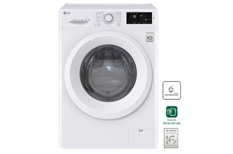 LG  Waschmaschine | 8kg | 6 Motion Direct Drive™ | Inverter Direct Drive™, F14WM8LN0