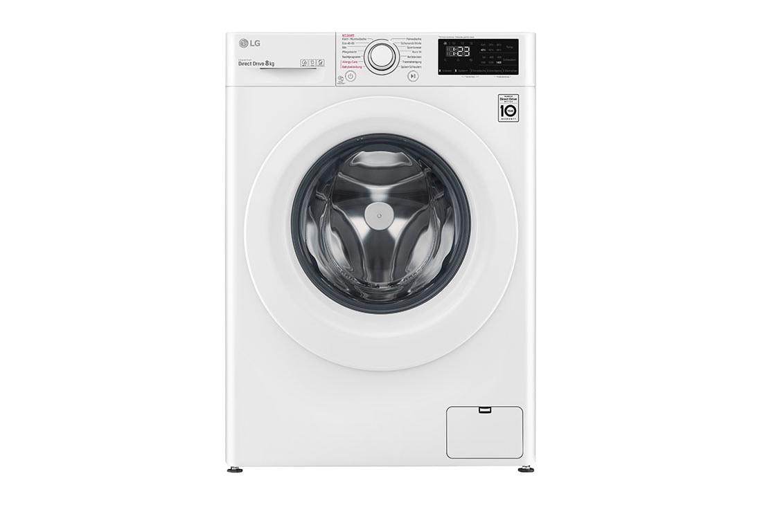 LG Waschmaschine | 8 kg | AI Direct Drive™ | Steam | Neue Wohlfühl-Trommel | weiß | LG F14WM8LN0B, F14WM8LN0B, F14WM8LN0B