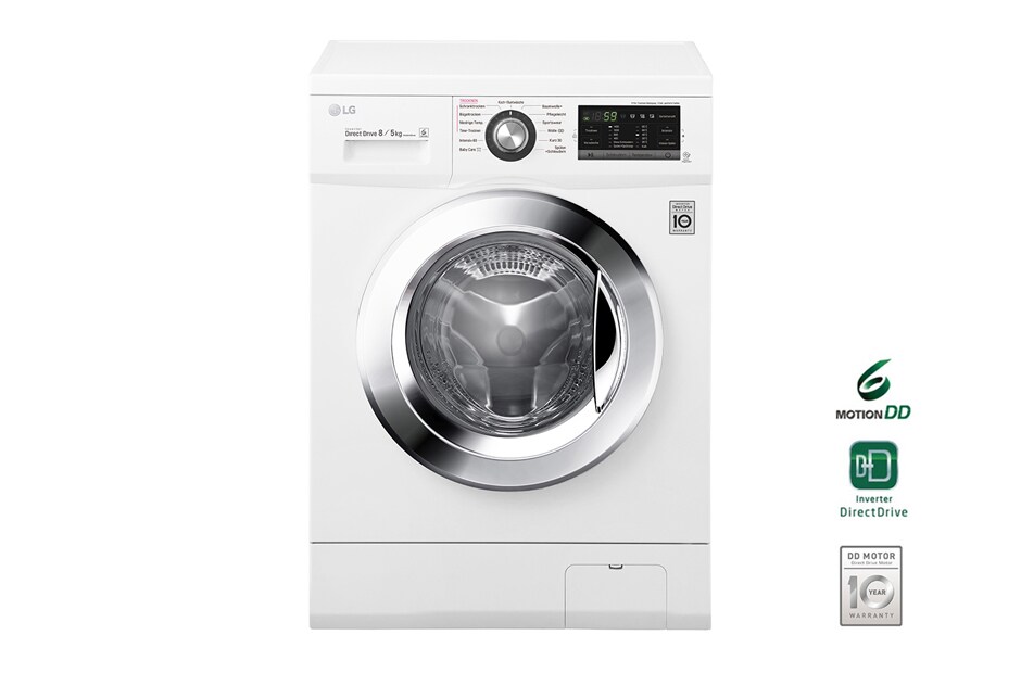 LG Waschtrockner mit 6 Motion DirectDrive™-Technologie. 8 kg Waschen / 5 kg Trocknen, F14G6TDM2NH, thumbnail 3